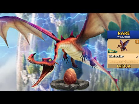 Windwalker Max Level 134 Titan Mode - New Dragon | Dragons:Rise of Berk