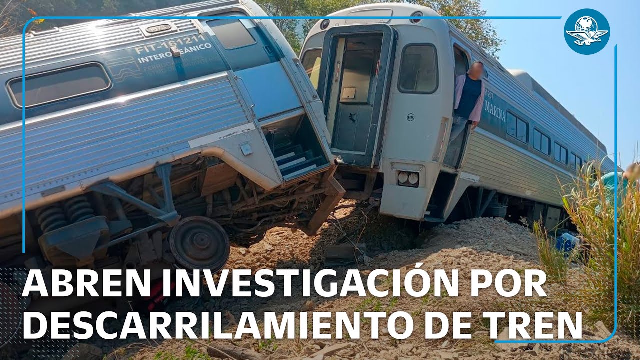 Se descarrila el Tren Interoceánico en Oaxaca; FGR inicia investigación