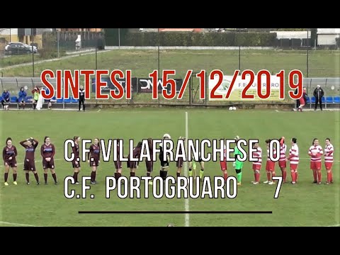 Sintesi c.f.VillaFranchese 0 -c.f.Portogruaro 7 -Loc. Villafranca  PD   15.12. 2019
