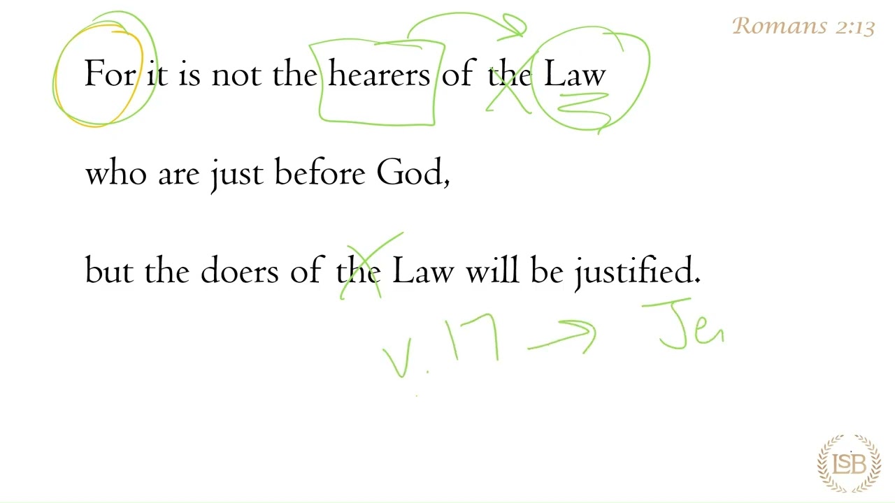 BTV: Romans 2:13