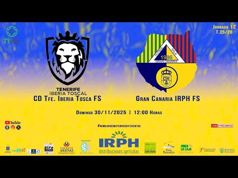 2ª DIV. B FUTSAL 25/26 | Jor. 12 Tenerife Iberia Toscal FS vs Gran Canaria IRPH FS