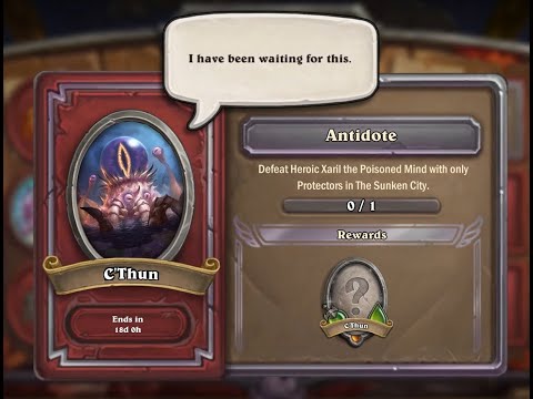 CThun-Event#7: Antidote Xaril with only Protectors - Hearthstone Mercenaries / Söldner