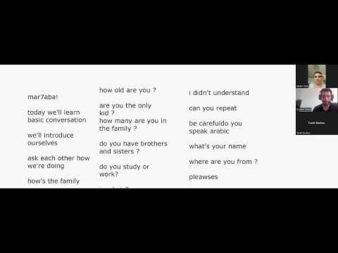Lebanese Arabic conversation with Tarek and Ibra in the presence of Ami my student pt 1