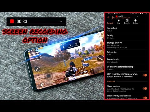 Screen Recording OPTIONS On Asus Rog phone 2 / Function screen recording Rog 2