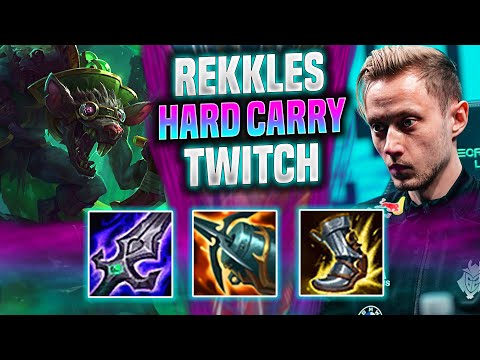 REKKLES HARD CARRY WITH TWITCH! - KC Rekkles Plays Twitch ADC vs Kog'Maw! | Season 2022