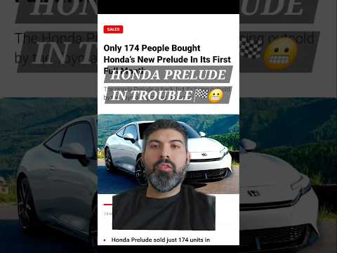 Only 174 Honda Prelude's were sold in December!