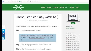 Edit Any Website (JavaScript trick) Free Tool