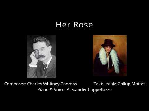Charles Whitney Coombs (1859-1940) - Her Rose | [Score Video]