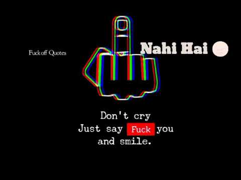 Don't cry just say Fuck you and smile./#attitude boy 👿 new attitude WhatsApp video status ( 2021)🖕