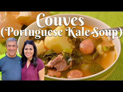 SOPA DE COUVES: How to Make Portuguese Kale Soup with Linguiça & Potatoes