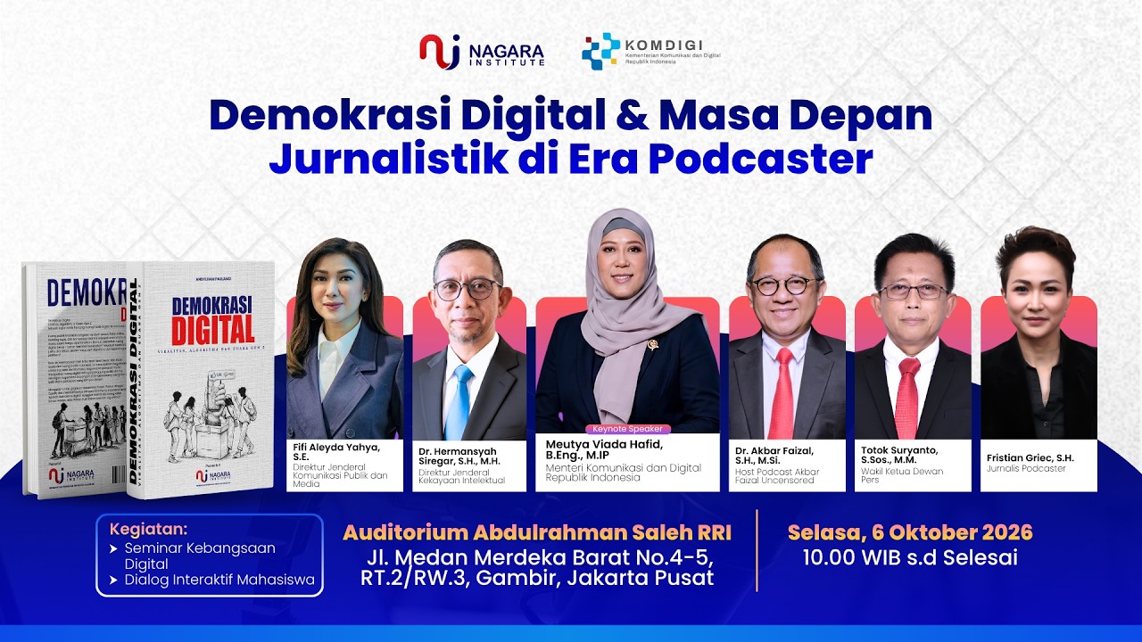 DEMOKRASI DIGITAL & MASA DEPAN JURNALISTIK DI ERA PODCASTER