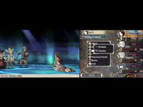 [Bravely Default] The Jackal, Einheria, Chairman Profiteur - Hard - Solo Agnés