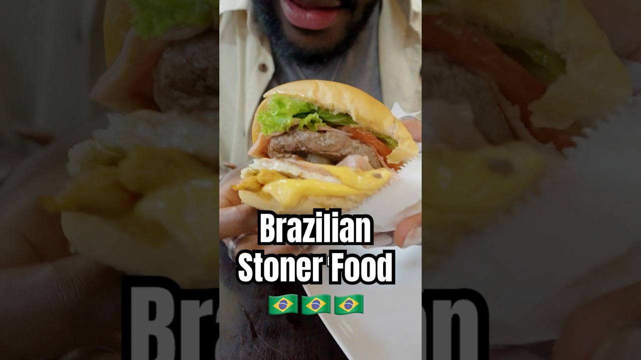 I ate some Brazilian Buns and they were messy! 😛🍑 X-Tudo in Salvador, Brazil! #food #travel