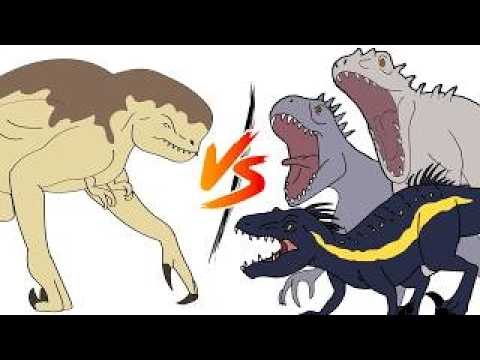 3 HYBRIDS vs DISTORTUS REX 💥 WHO SURVIVES?