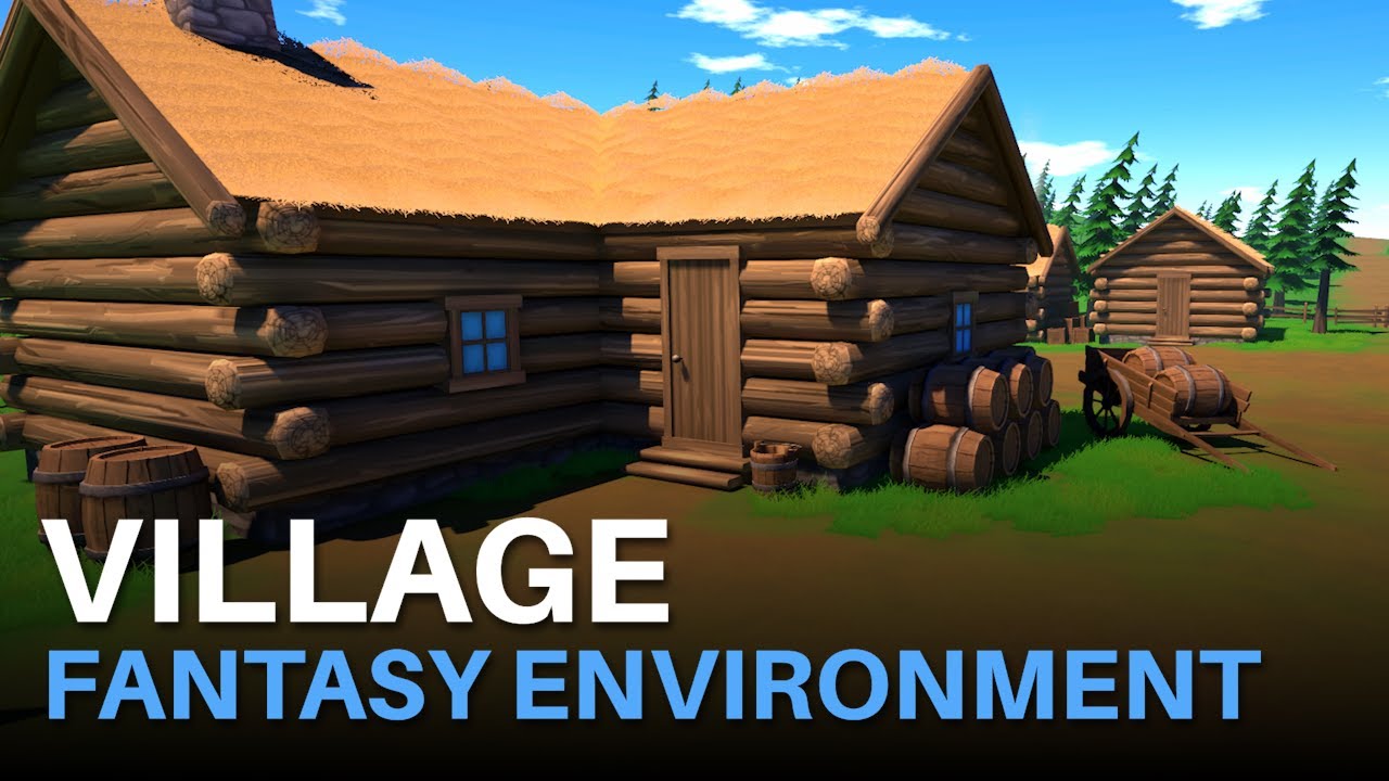 Village - Stylized Fantasy Environment 3D Model