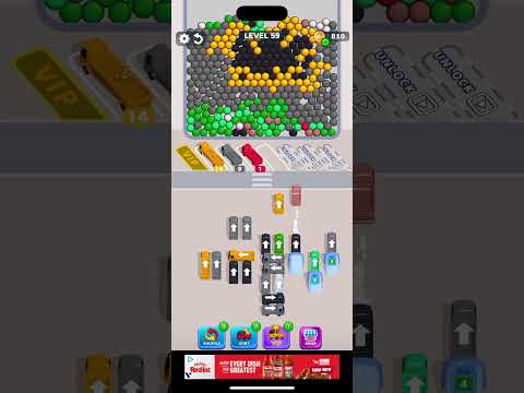 Bubble Bus: Parking Jam Puzzle Level 59