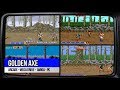 GOLDEN AXE Sega 4 On 1 SPLITSCREEN GAME ARCADE SEGA AMIGA PC COMPARE 60 FPS HD 1989 SPLIT STEVE