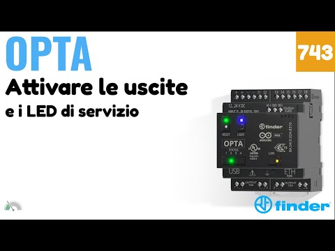 How to Activate OPTA Finder Relay Outputs and Service LEDs with the User Button - Video 743