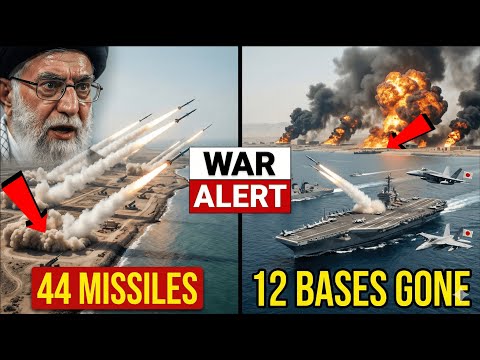 4:17 PM - Iran Fired 44 Missiles At US Carrier Armada Entering Gulf - 33 Minutes Later 12 Bases Gone