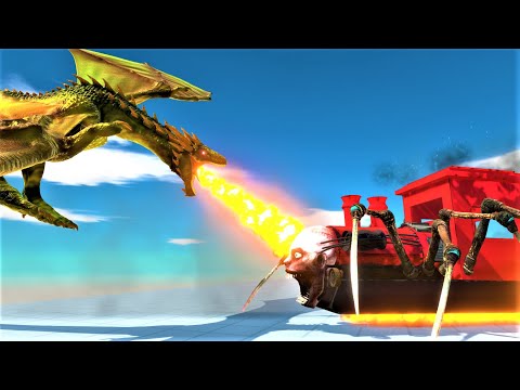 Level 2 Dragon vs monsters animal revolt battle simulator