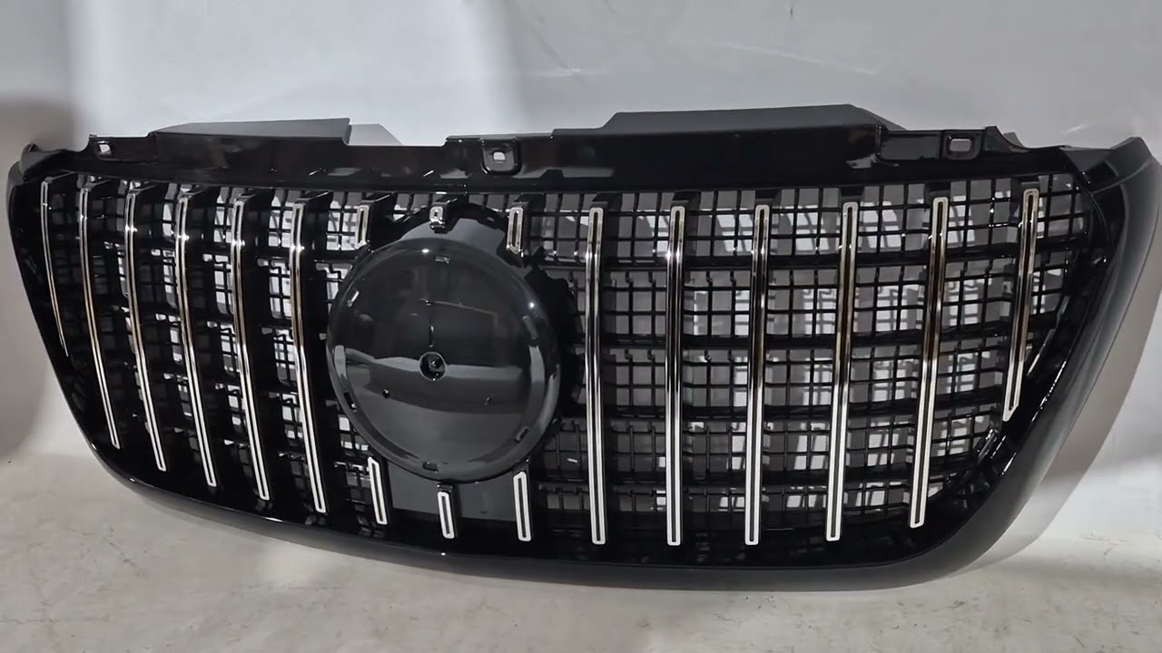 Mercedes Sprinter W907/W910 2018– Predná maska Panamericana GT Chrome Premium V2 (s rámom) Video 1