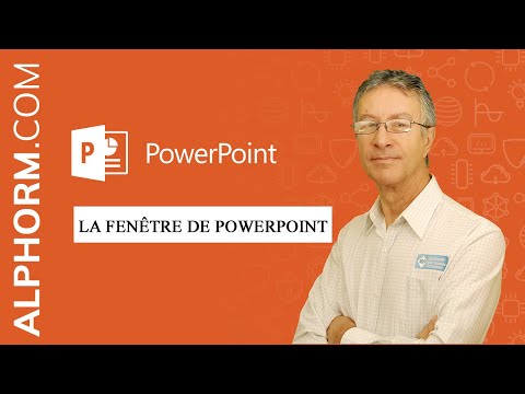 La fenêtre de PowerPoint Vidéo Tuto