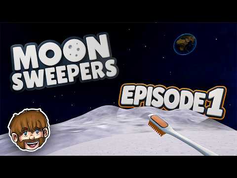 Jeg skal vaske HELE månen… med en TANNBØRSTE! | Moon Sweepers #01