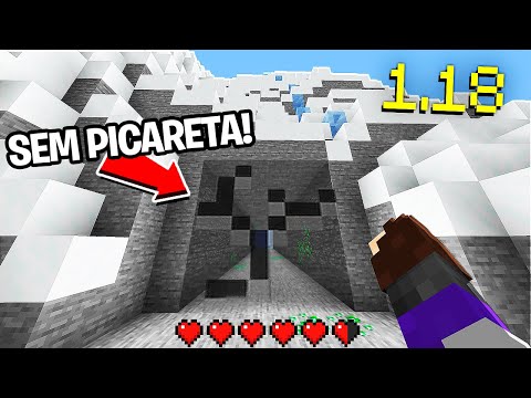 I BUILT A MEGA TUNNEL IN EVEREST WITHOUT A PICKAXE IN MINECRAFT