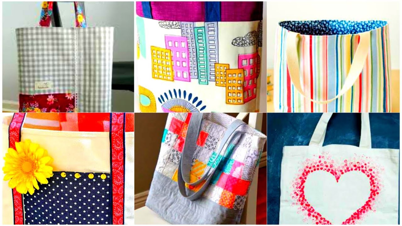 30 + Creative Craft Tote Bags Designs | Tote Hand Bags For Women's | Hand Bags Ideas