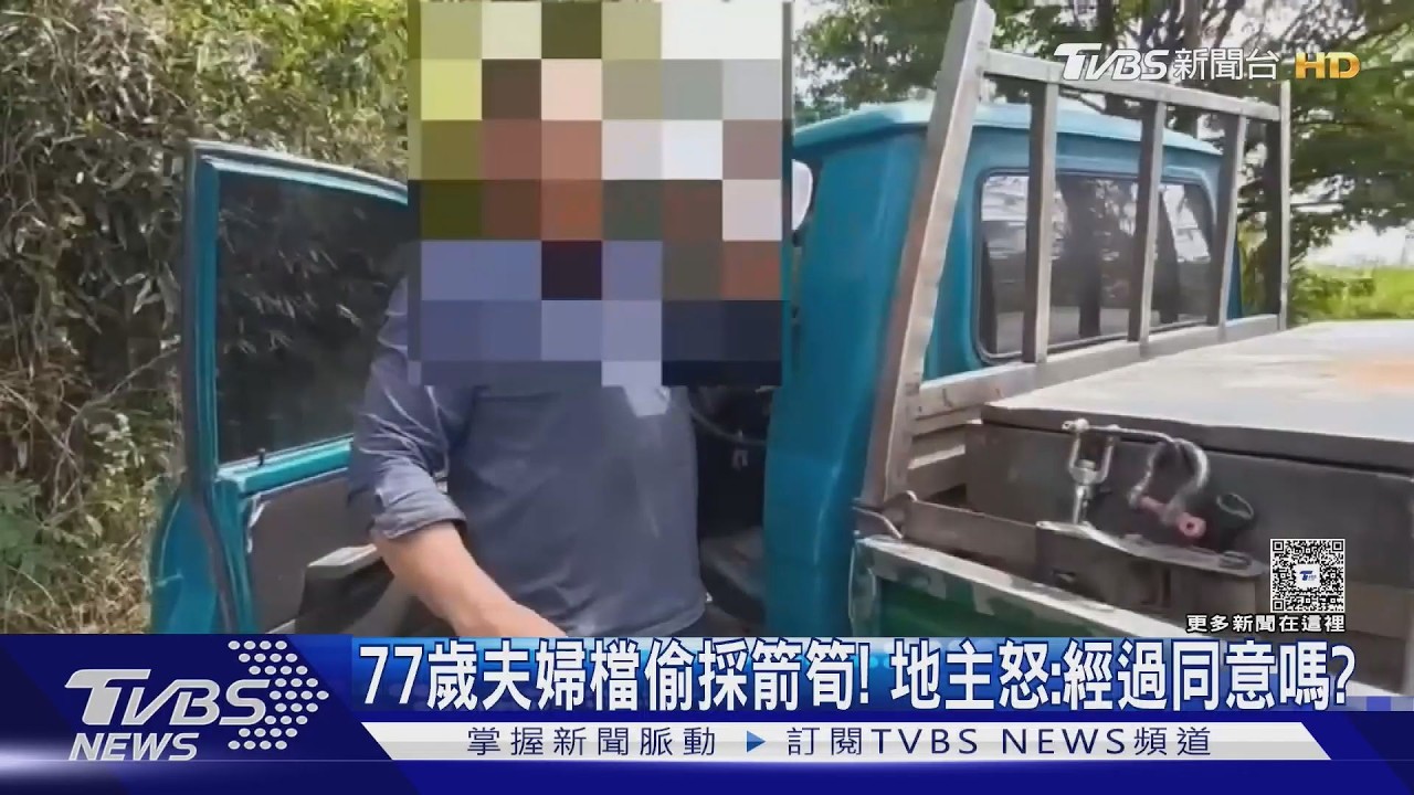 影音/箭筍1斤飆500元遭覬覦!77歲老夫婦闖園偷採 當場被逮