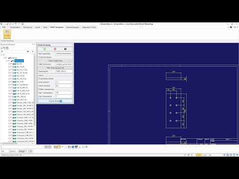 Automated export of shop drawings with SolidSteel and Part Assistant for PTC Creo Elements/Direct