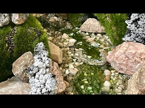 DIY realistic looking water stream, lake and pond for Christmas Villages