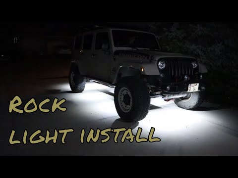 Installing Rock lights and backup lights on the Jeep JK