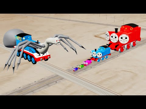 Thomas The Tank Engine Triple Head Big & Small Vs Cursed Thomas the Tank Engine EXE - BeamNG.Drive