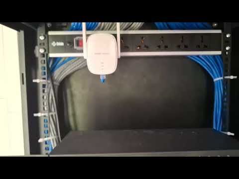 12U networking rack installation