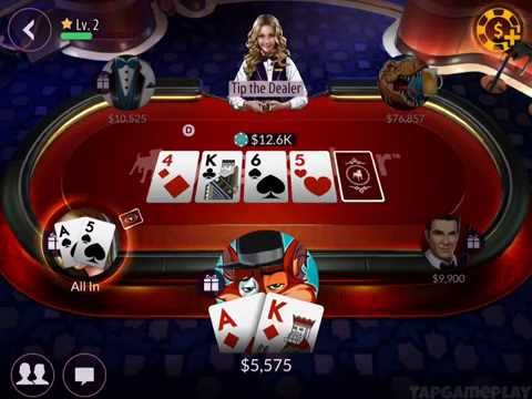 Zynga Poker: Texas Holdem - Gameplay (iOS, Android) - YouTube