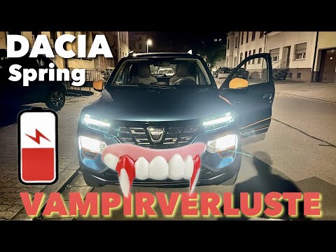 Vampirverluste beim Dacia Spring - Wie weit entlädt sich der Akku selbst in 15 Tagen ??  Mein Test