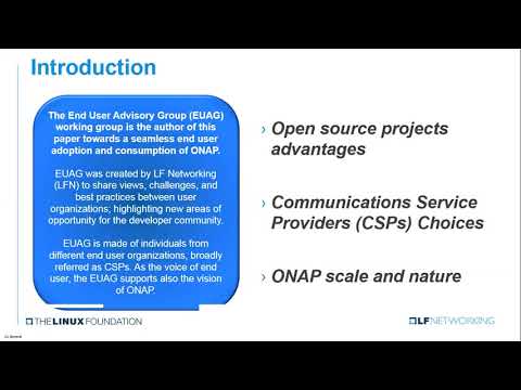 LFN Webinar: CSPs Explore ONAP Consumption Models