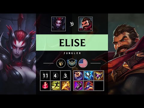Elise Jungle vs Graves - NA Challenger Patch 25.14