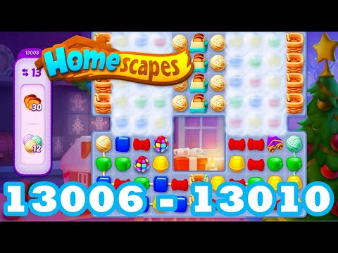 Homescapes Level 13006 - 13010 HD 3 - match puzzle Gameplay | android | IOS | 13007 | 13008 | 13009