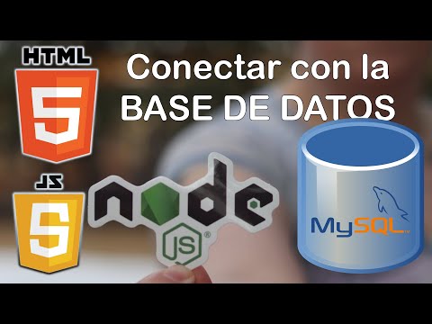 Conexión con base de datos Mysql usando Nodejs y Javascript