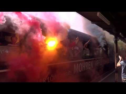 Rapid Wien - 1.FC Nürnberg - Ankunft Sonderzug 1 - 07.09.13