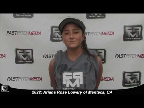 2022 Ariana Rose Lowery Slapper, Outfield and Second Base Softball Skills Video - Firecrackers