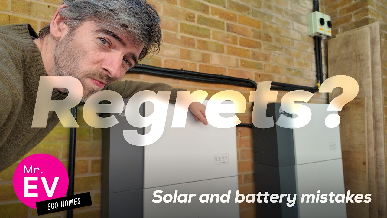 Home solar panels and wall-mounted batteries on a UK house