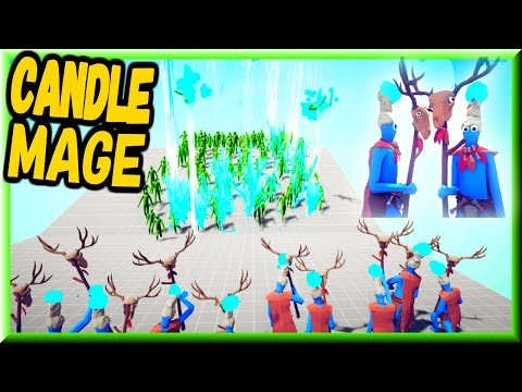TABS - Candle Mage Army vs Every faction Army + Zombie Army - MODS GAMEPLAY