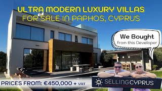 Ultra modern luxury villas for sale in Paphos, Cyprus.