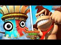 Donkey Kong Country Returns HD All Bosses Zebratastic Moments