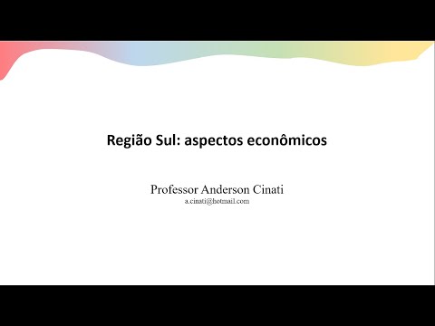 Região Sul: aspectos econômicos