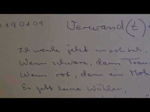 Verwand telt 20190109  Willfried Liebe aka dj stoni aka Reinhard Steinbrecher Poem 10