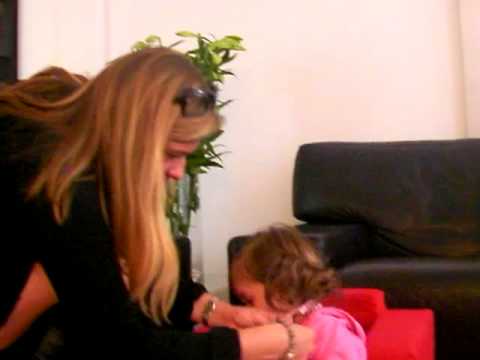 11 October 2008 milla trying on apron